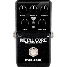 NUX Metal Core Deluxe MKII Hi Gain Distortion with 3 Amps/IR's True Bypass Effects Pedal Black