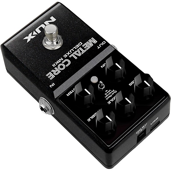 NUX Metal Core Deluxe MKII Hi Gain Distortion with 3 Amps/IR's True Bypass Effects Pedal Black