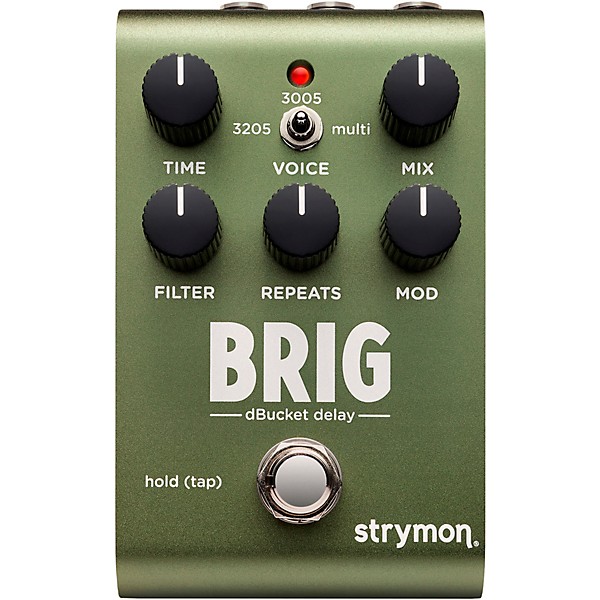 Strymon Brig Multi-Voiced dBucket Delay Effects Pedal Green