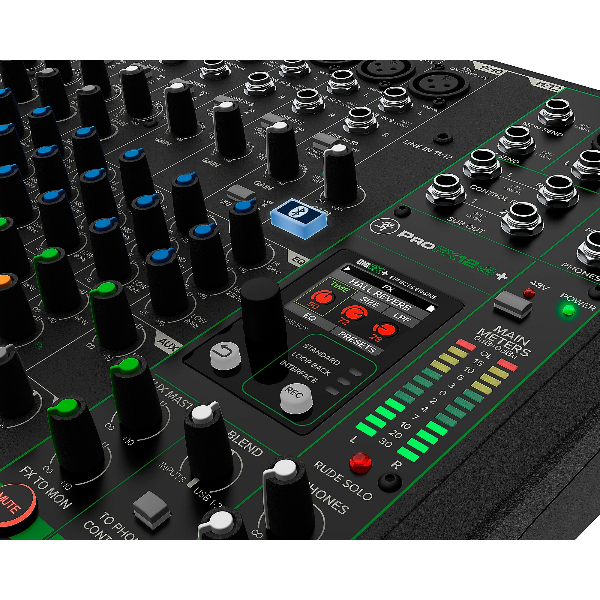 Mackie ProFX12v3+ 12-Channel Analog Mixer With Enhanced FX, USB