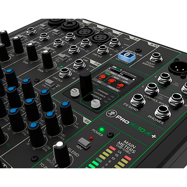 Mackie ProFX10v3+ 10-Channel Analog Mixer With Enhanced FX, USB Recording Modes and Bluetooth