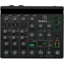 Open Box Mackie MobileMix 8-Channel USB-Powerable Mixer for A/V Production, Live Sound & Streaming Level 1