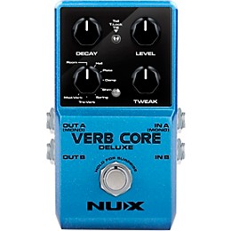 Open Box NUX Verb Core Deluxe with 8 Different Reverbs and Freeze Effects Pedal Level 2 Blue 197881123338