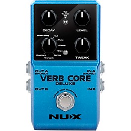 Open Box NUX Verb Core Deluxe with 8 Different Reverbs and Freeze Effects Pedal Level 1 Blue