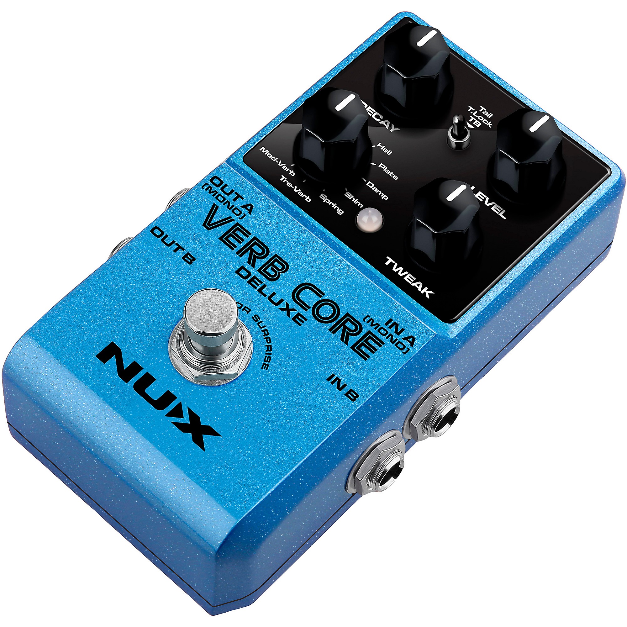 NUX Verb Core Deluxe with 8 Different Reverbs and Freeze Effects