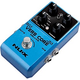 NUX Verb Core Deluxe with 8 Different Reverbs and Freeze Effects Pedal Blue
