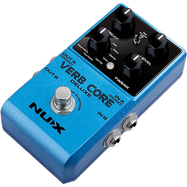 Open Box NUX Verb Core Deluxe with 8 Different Reverbs and Freeze Effects Pedal Level 2 Blue 197881123338