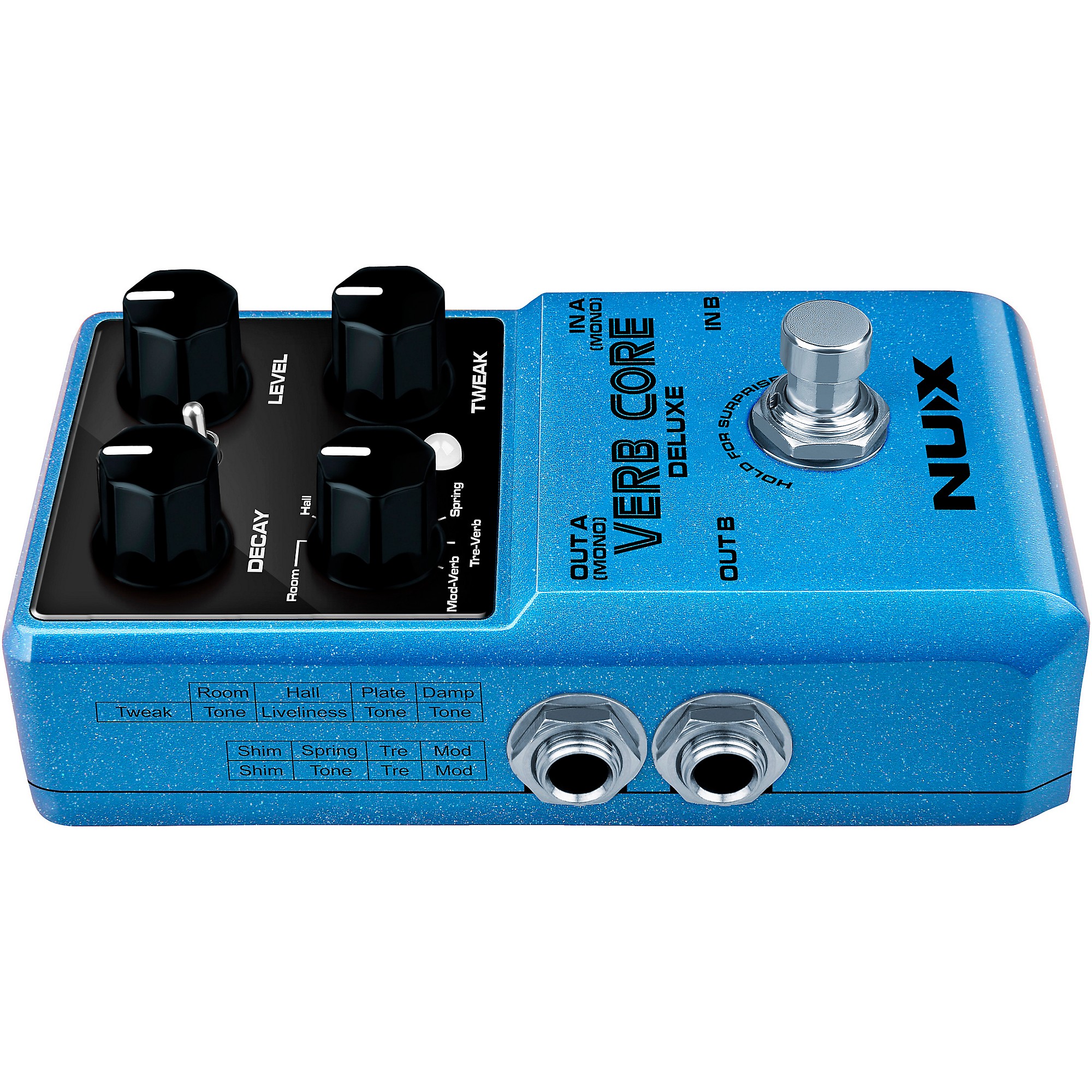 新品　NUX Verb Core Deluxe Reverb Pedal NUX Verb Core Deluxe with 8 Different Reverbs and Freeze Effects