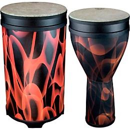 Remo Versa Djembe and Tubano Drum Nested Pack Brown and Orange