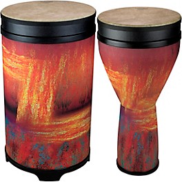 Remo Versa Djembe and Tubano Drum Nested Pack Urban Gray Remo Versa Djembe and Tubano Drum Nested Pack Sedona Orange