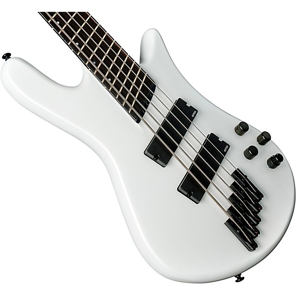 Spector NS Dimension 5 Five-String Multi-scale Electric Bass White Sparkle Gloss