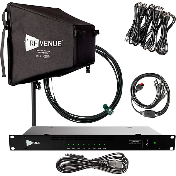 RF Venue 8 Channel In Ear Antenna Combiner