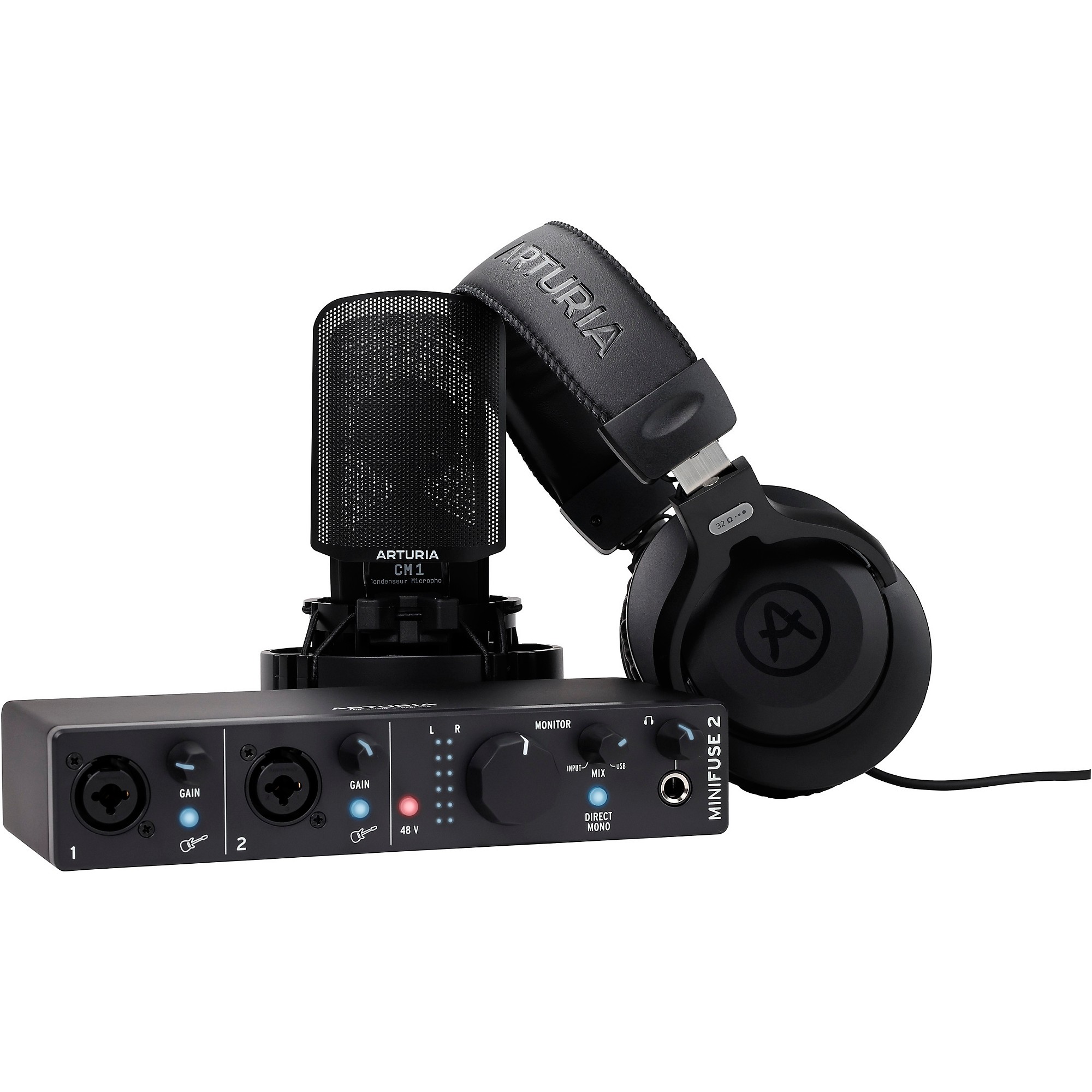 Arturia MiniFuse 2 Recording Studio Pack Black | Guitar Center