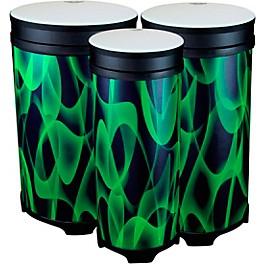 Remo Versa Tubano Drums Nested Pack with Comfort S... Remo Versa Tubano Drums Nested Pack with Comfort Sound Technology Green