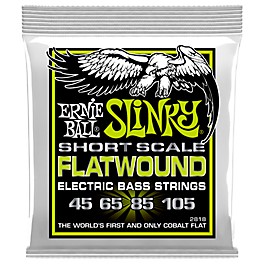 Ernie Ball Regular Slinky Flatwound Short Scale Electric Bass Strings (45 - 105)