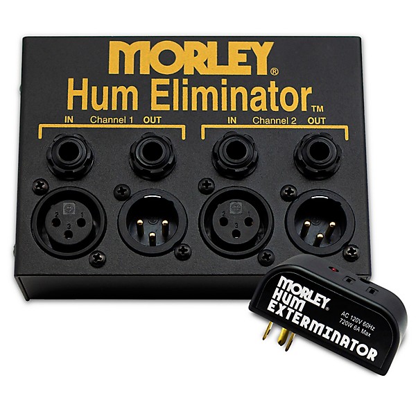 Morley Hum Removal Bundle With Hum Exterminator and MHE 2-Channel Hum Eliminator