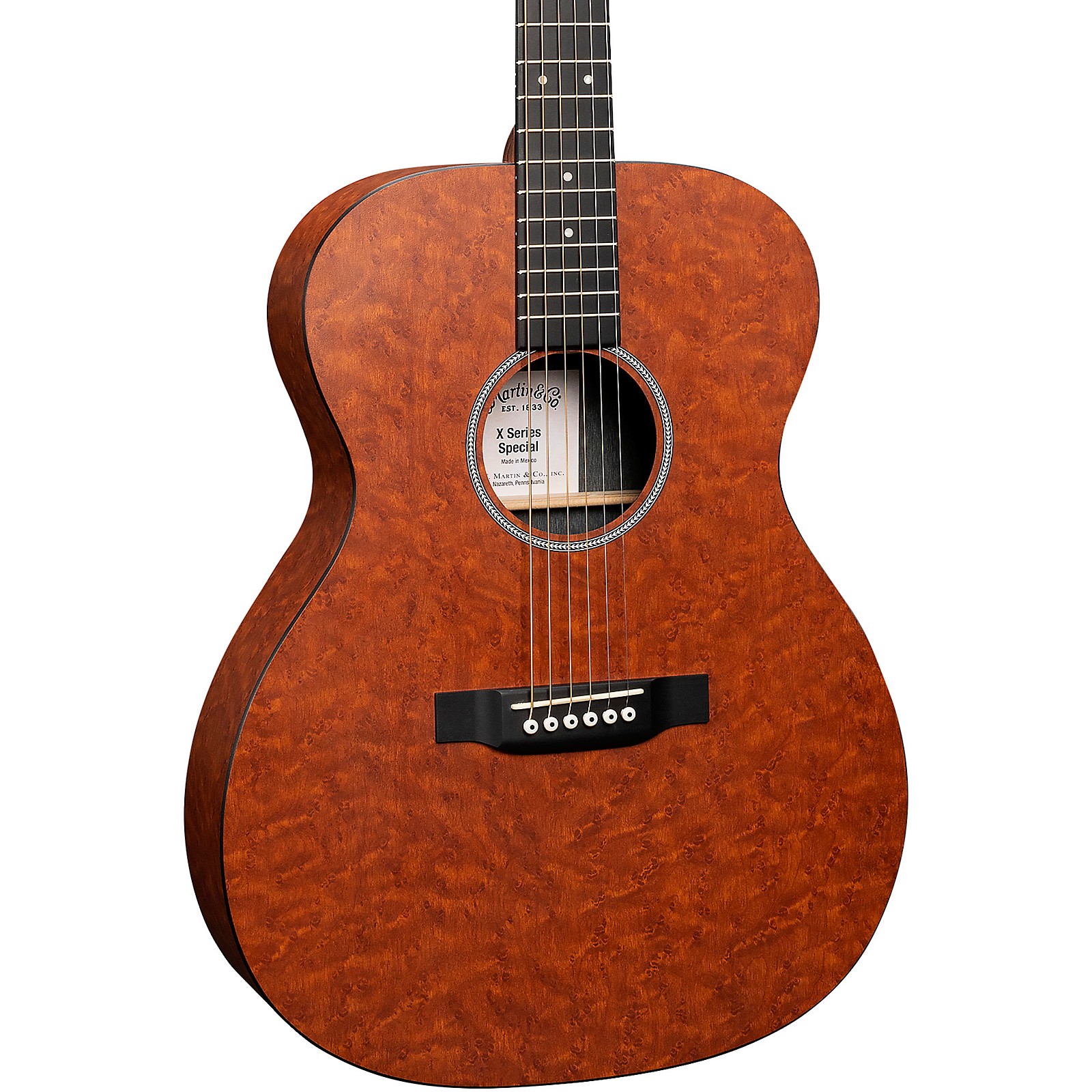 Martin Special Birdseye HPL X Series 000 Acoustic-Electric Guitar Cognac |  Guitar Center