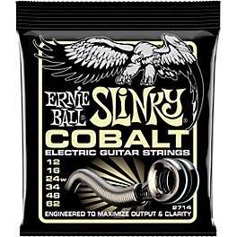 Ernie Ball Cobalt Mammoth Slinky Electric Guitar Strings 12-62 Gauge