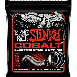 Ernie Ball Cobalt Slinky 6-String Electric Bass Strings 32-130 Gauge