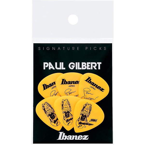 Ibanez Paul Gilbert Signature Guitar Picks - Yellow