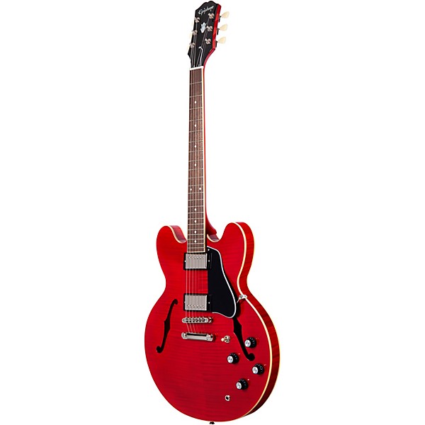 Epiphone ES-335 Figured w/Gibson USA Pickups Semi-Hollow Electric Guitar Cherry