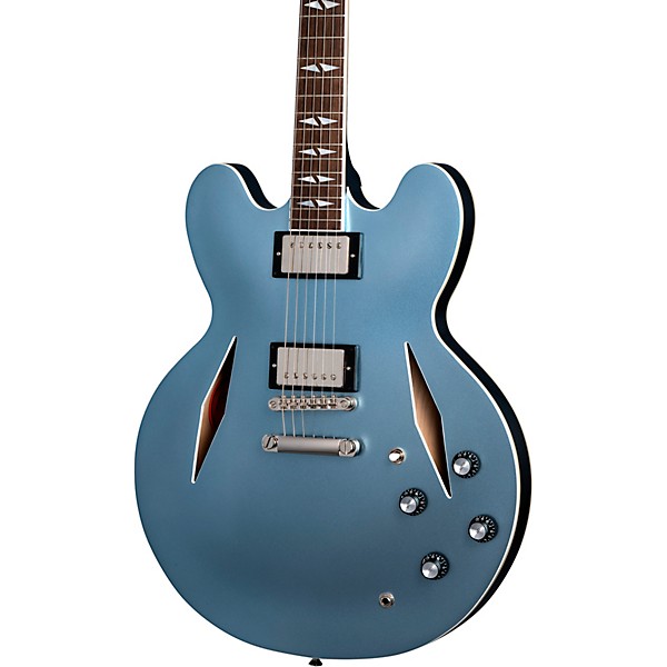 Open Box Epiphone Dave Grohl DG-335 Semi-Hollow Electric Guitar Level 2 Pelham Blue 197881114626