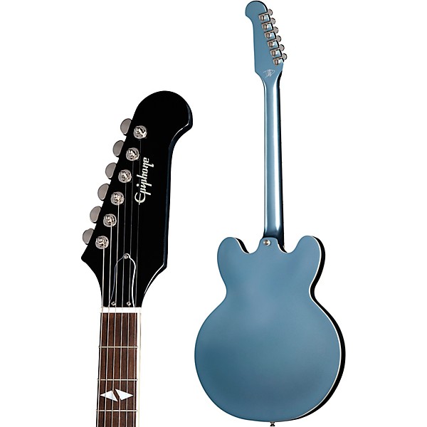 Open Box Epiphone Dave Grohl DG-335 Semi-Hollow Electric Guitar Level 2 Pelham Blue 197881114626