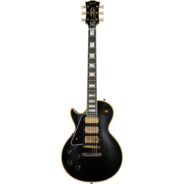 Gibson Custom 1957 Les Paul Custom 3-Pickup Reissue VOS Left-Handed Electric Guitar Ebony