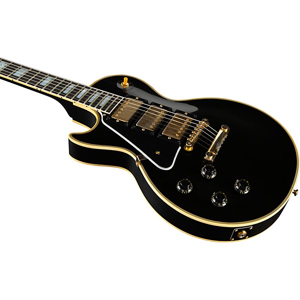 Gibson Custom 1957 Les Paul Custom 3-Pickup Reissue VOS Left-Handed Electric Guitar Ebony