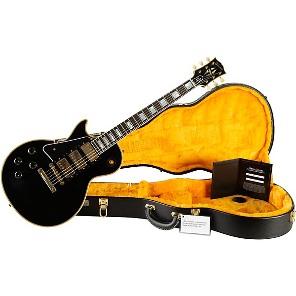 Gibson Custom 1957 Les Paul Custom 3-Pickup Reissue VOS Left-Handed Electric Guitar Ebony