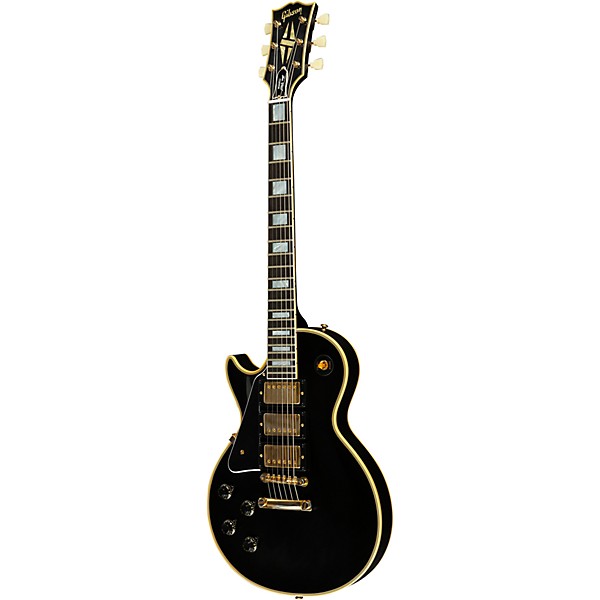 Gibson Custom 1957 Les Paul Custom 3-Pickup Reissue VOS Left-Handed Electric Guitar Ebony