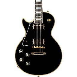 Gibson Custom 1968 Les Paul Custom Reissue Gloss Left-Handed Electric Guitar Ebony