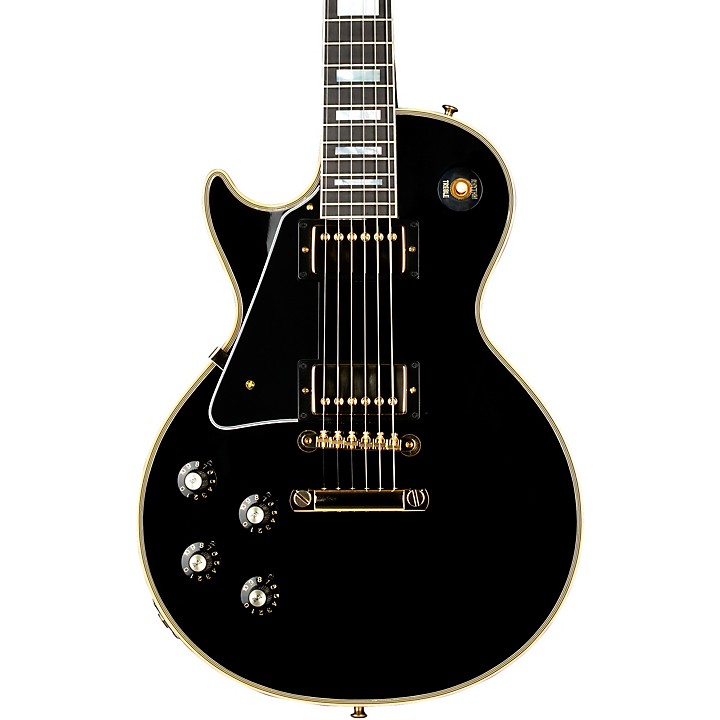 ギター Gibson Custom Shop 1968 Les Paul Lefty Platinum Gibson Custom 1968 Les Paul Custom Reissue Gloss