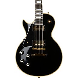 Gibson Custom 1968 Les Paul Custom Reissue Gloss Left-Handed Electric Guitar Ebony