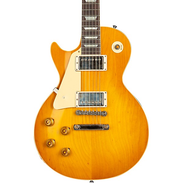 Gibson Custom 1958 Les Paul Standard Reissue VOS Left-Handed Electric Guitar Lemon Burst