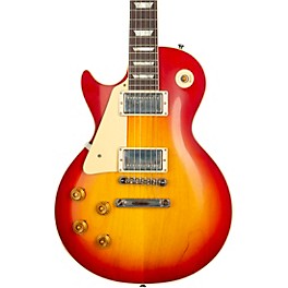 Gibson Custom 1958 Les... Gibson Custom 1958 Les Paul Standard Reissue VOS Left-Handed Electric Guitar Washed Cherry Sunburst