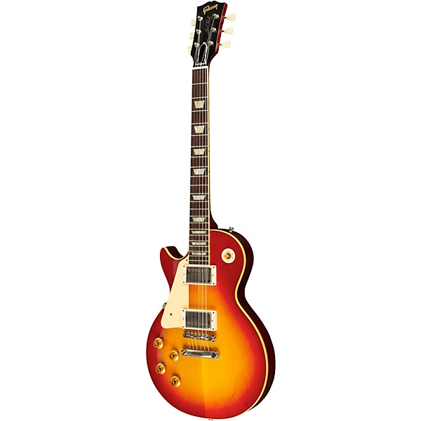 Gibson Custom 1958 Les Paul Standard Reissue VOS Left-Handed Electric Guitar Washed Cherry Sunburst