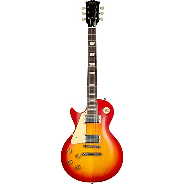 Gibson Custom 1958 Les Paul Standard Reissue VOS Left-Handed Electric Guitar Washed Cherry Sunburst