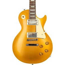 Gibson Custom 1957 Les Paul Standard Goldtop Dark Back Reissue VOS Left-Handed Electric Guitar Double Gold