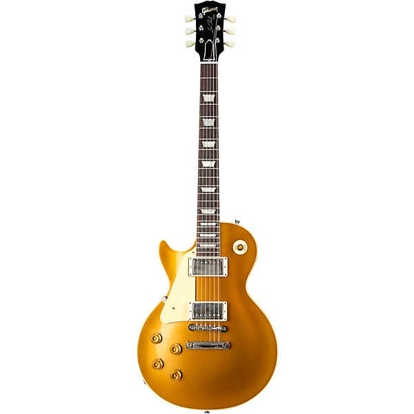Gibson Custom 1957 Les Paul Standard Goldtop Dark Back Reissue VOS Left-Handed Electric Guitar Double Gold