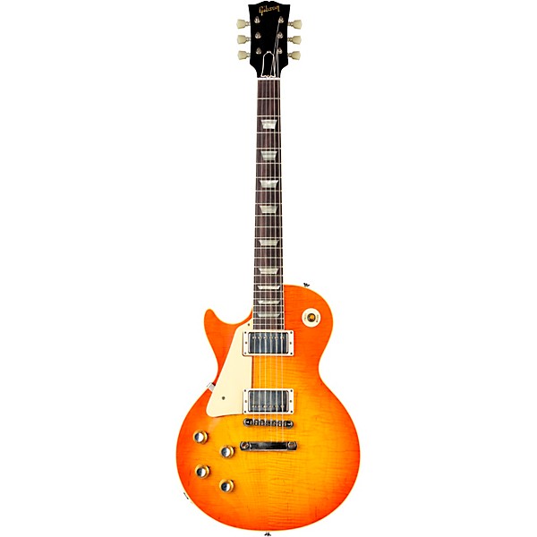 Gibson Custom 1960 Les Paul Standard Reissue VOS Left-Handed Electric Guitar Tangerine Burst