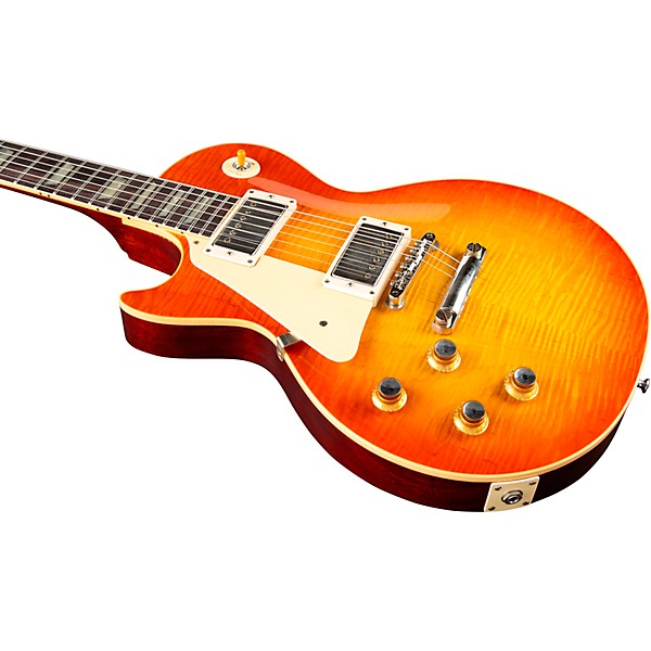 Gibson Custom 1960 Les Paul Standard Reissue VOS Left-Handed Electric Guitar Tangerine Burst