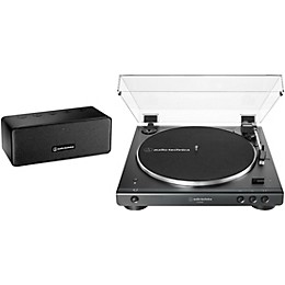 Audio-Technica AT-LP60XSPBT Automatic Wireless Turntable and Speaker System Black