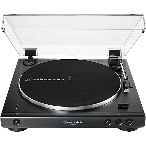 Audio-Technica AT-LP60XSPBT Automatic Wireless Turntable and Speaker System Black