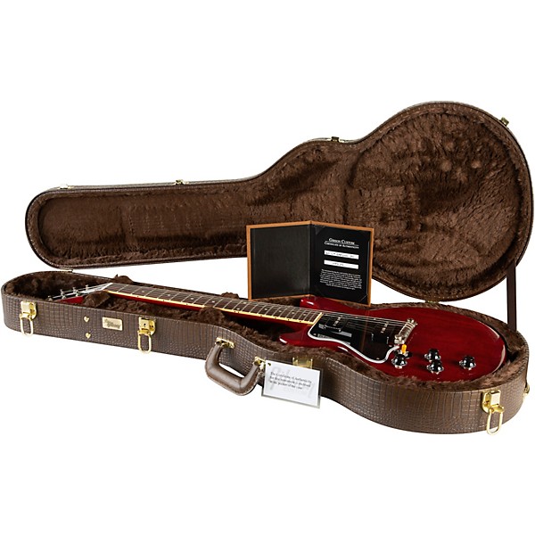 Gibson Custom 1960 Les Paul Special DC Reissue VOS Left-Handed Electric Guitar Cherry Red