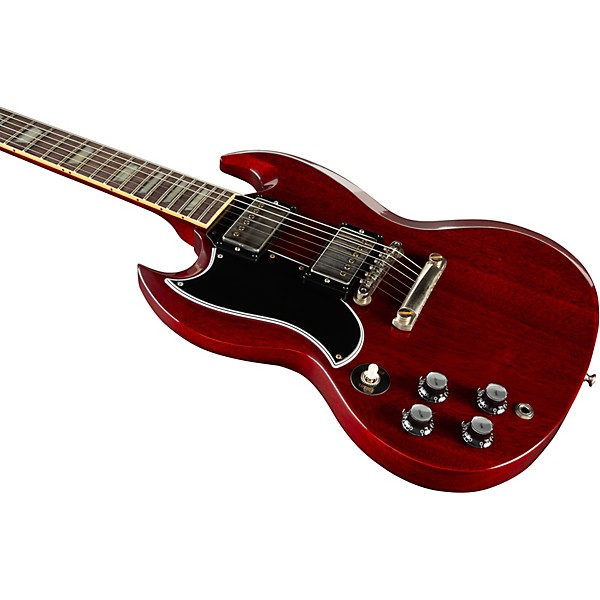 Gibson Custom 1961 SG Les Paul Standard Reissue Stopbar VOS Left-Handed Electric Guitar Cherry Red