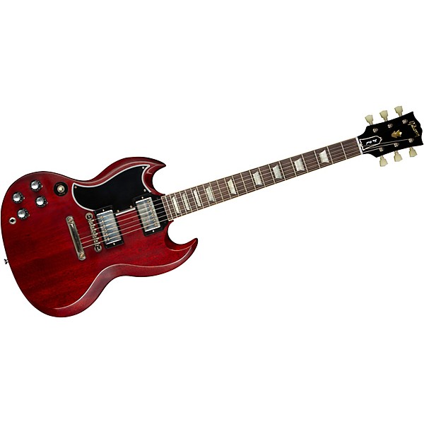 Gibson Custom 1961 SG Les Paul Standard Reissue Stopbar VOS Left-Handed Electric Guitar Cherry Red