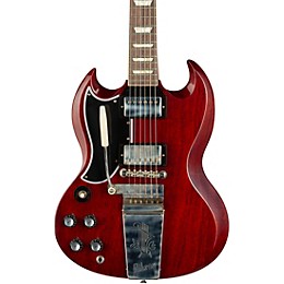 Gibson Custom 1964 SG Standard Reissue w/Maestro Vibrola VOS Left-Handed Electric Guitar Cherry Red