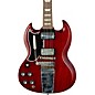 Gibson Custom 1964 SG Standard Reissue w/Maestro Vibrola VOS Left-Handed Electric Guitar Cherry Red thumbnail