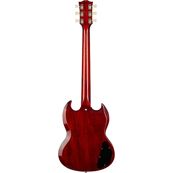 Gibson Custom 1964 SG Standard Reissue w/Maestro Vibrola VOS Left-Handed Electric Guitar Cherry Red